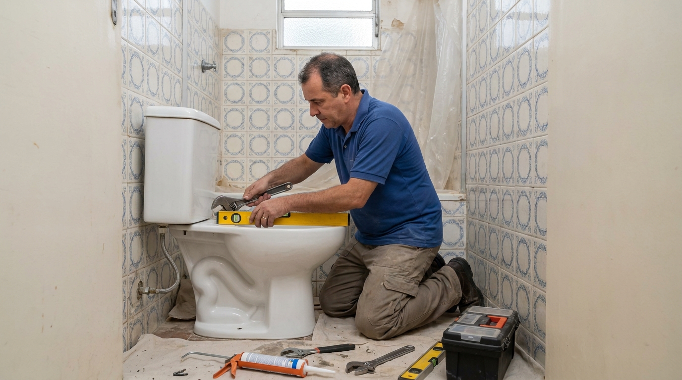 Fixação de vaso sanitário em Serra-ES
